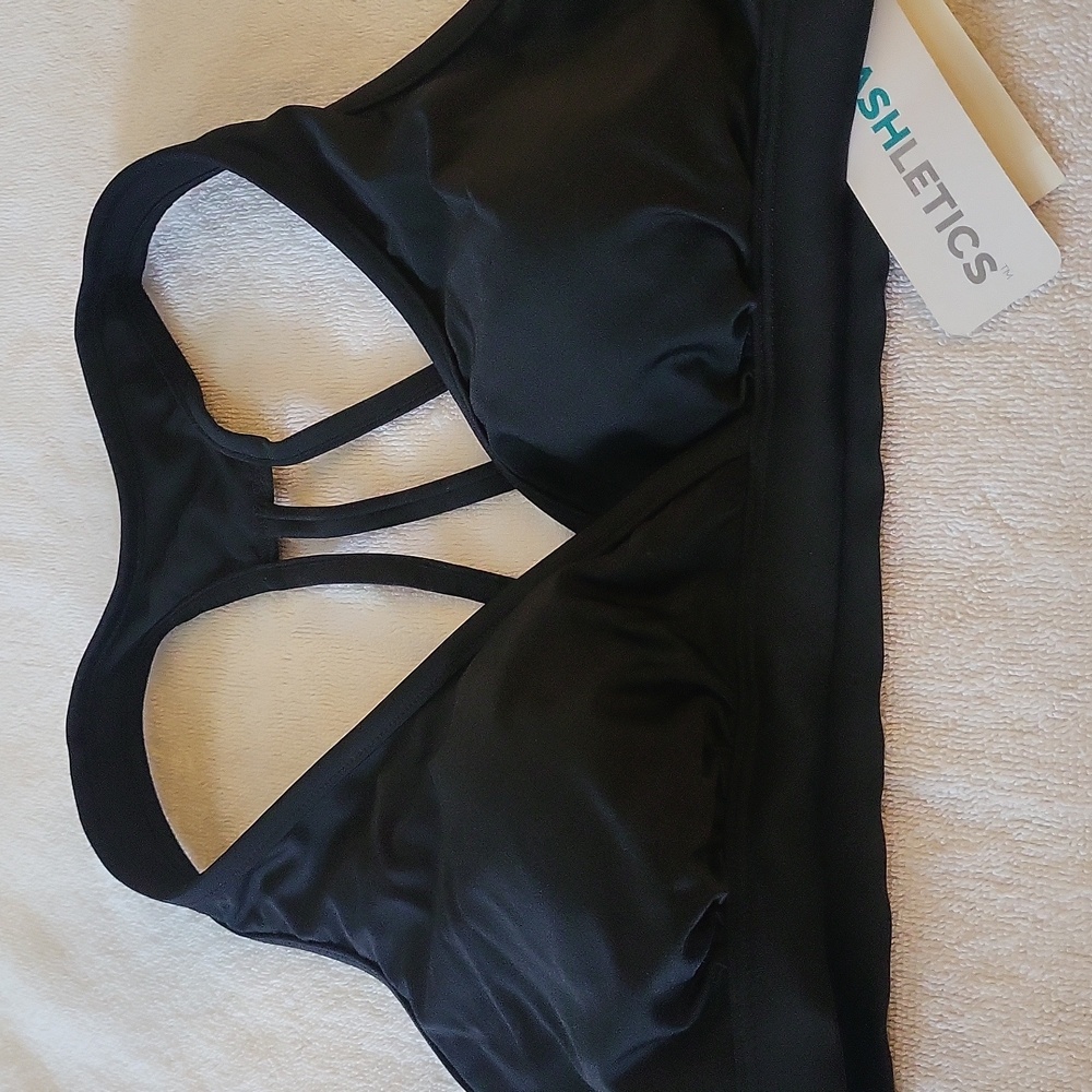 Splashletics Women's Black Swim Top OrSports Bra NWT - Picture 6 of 6